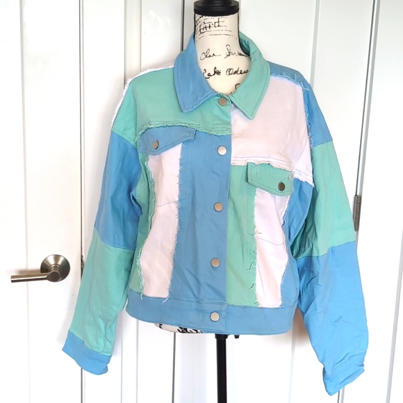 Patchwork Denim Jacket - Picture 1 of 3